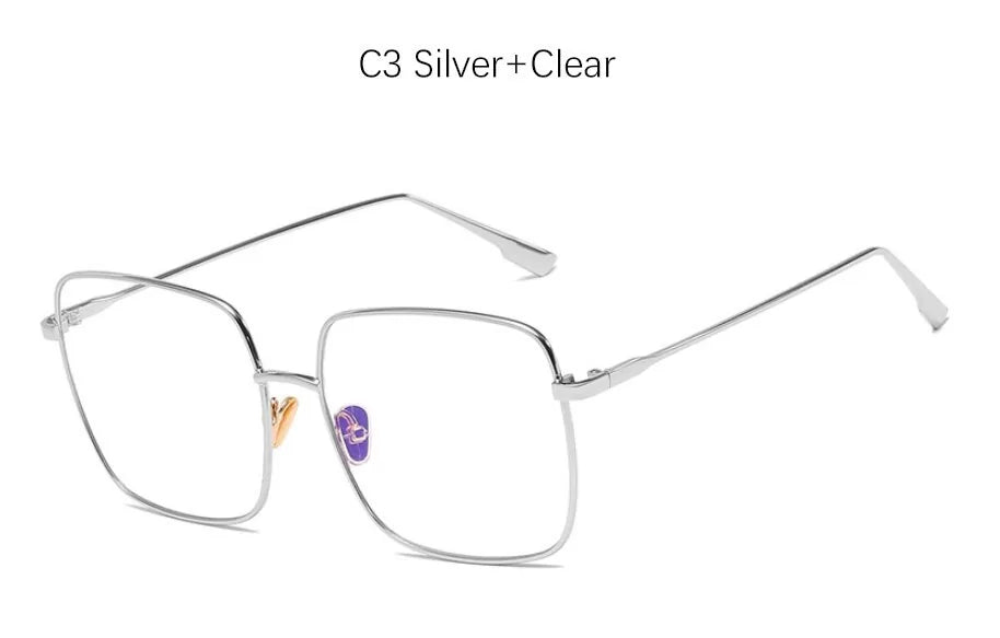 Square transparent Glasses Women