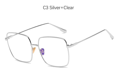 Square transparent Glasses Women