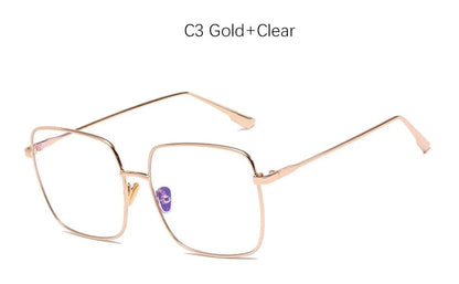 Square transparent Glasses Women