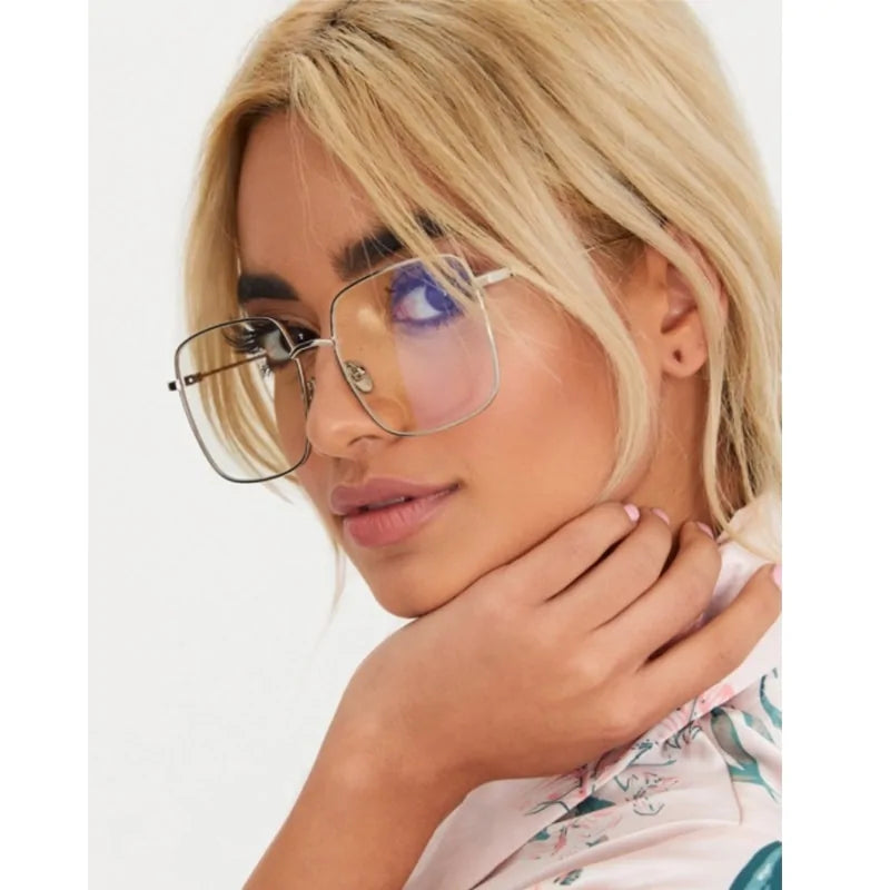 Square transparent Glasses Women