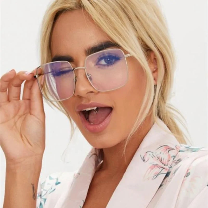 Square transparent Glasses Women